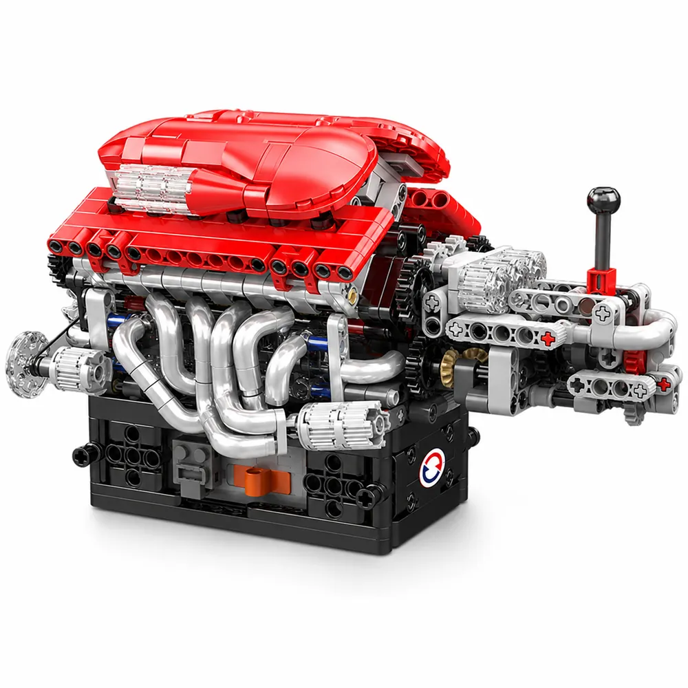 Vista completa del Motor V12 armado